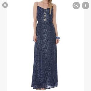 Lilly Pulitzer navy Deanna maxi dress lease